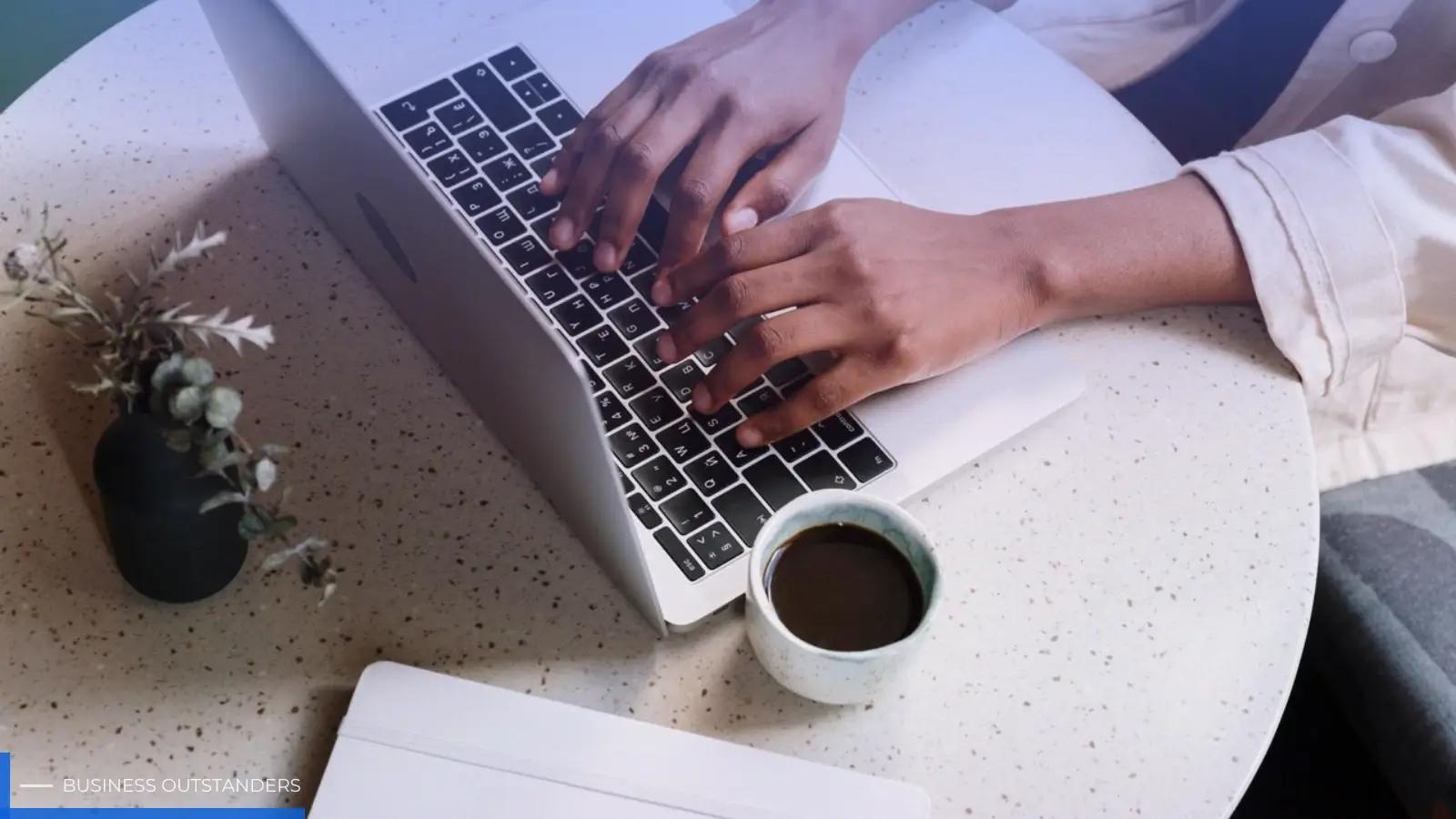 Small business owner using a simple and easy CRM software on a laptop to manage leads and customer contacts