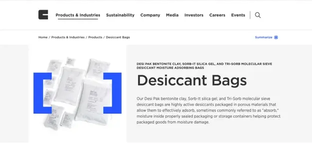 best dessicant company